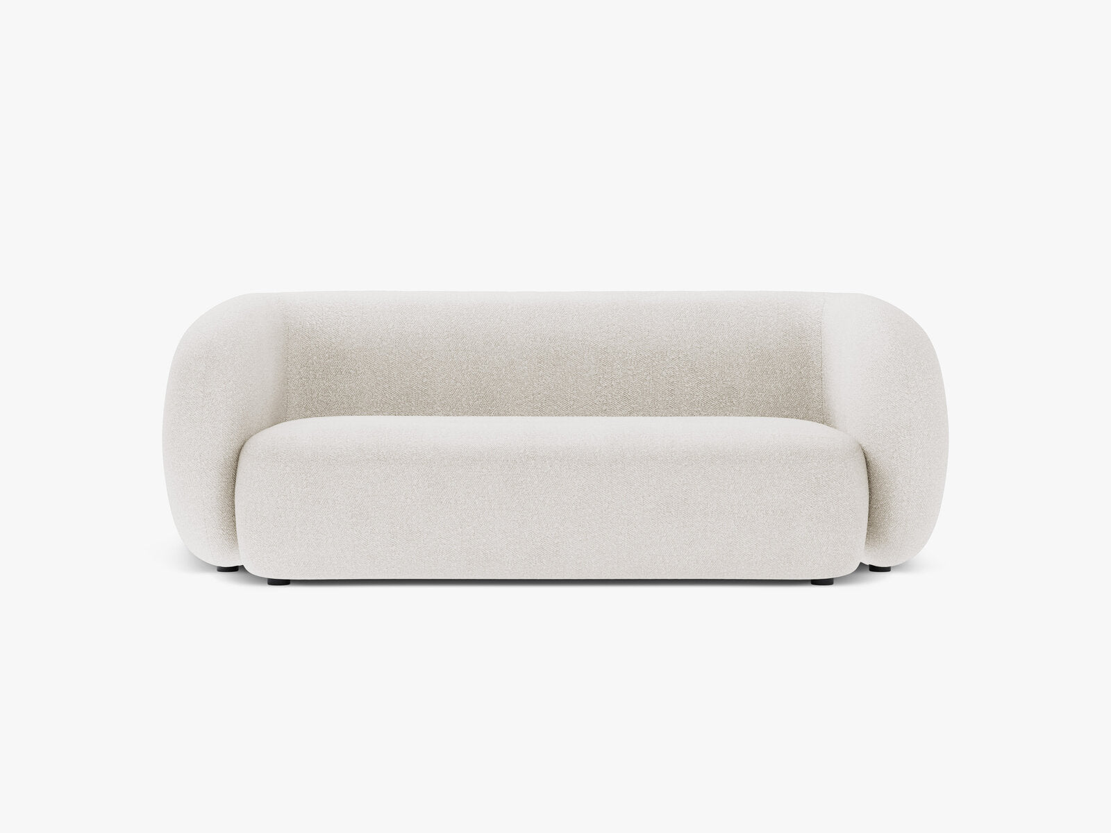 Micadoni Sofa Kate 2-Sitzer Boucle Weiß