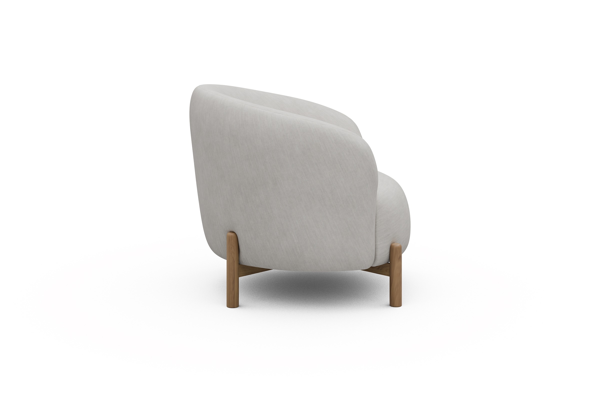 Sessel Ronda Holzbeine Eiche Natur Vivus-Dusty-Off-White