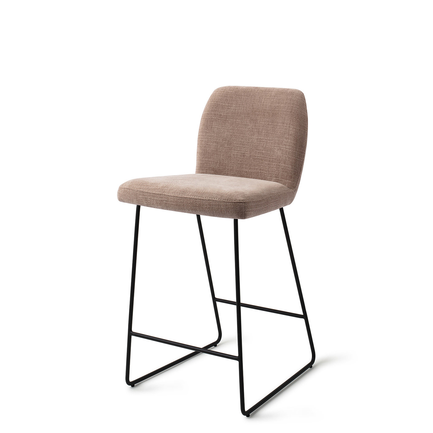 Jesper Home Barhocker Ikata Mocha Mist Slide Schwarz Tresenhöhe 65 cm