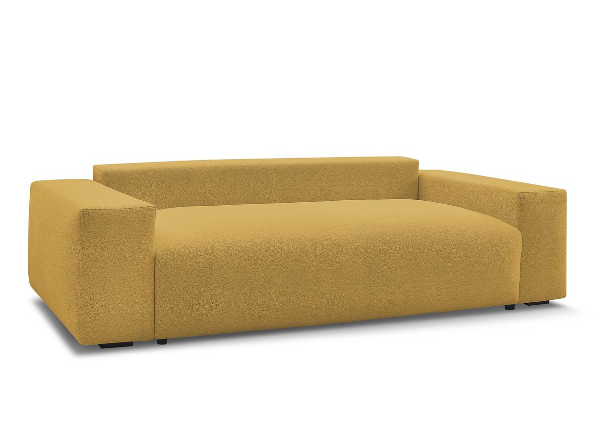 Bobochic Voltaire Sofa 3-Sitzer 280 × 124 cm Melange-Stoff Gelb