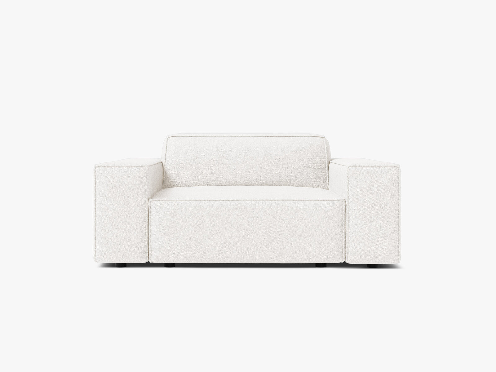 Micadoni Sessel Jodie 1-Sitzer Boucle Baloo Weiß