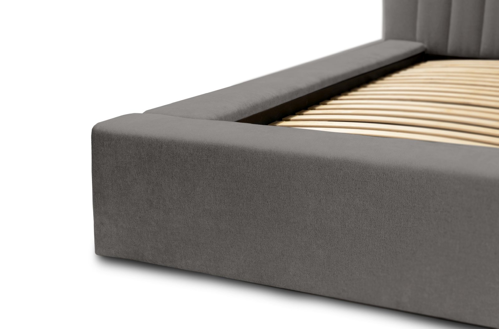 Polsterbett Carno Chenille 140x200 mit Holzrahmen Ditra-New 14