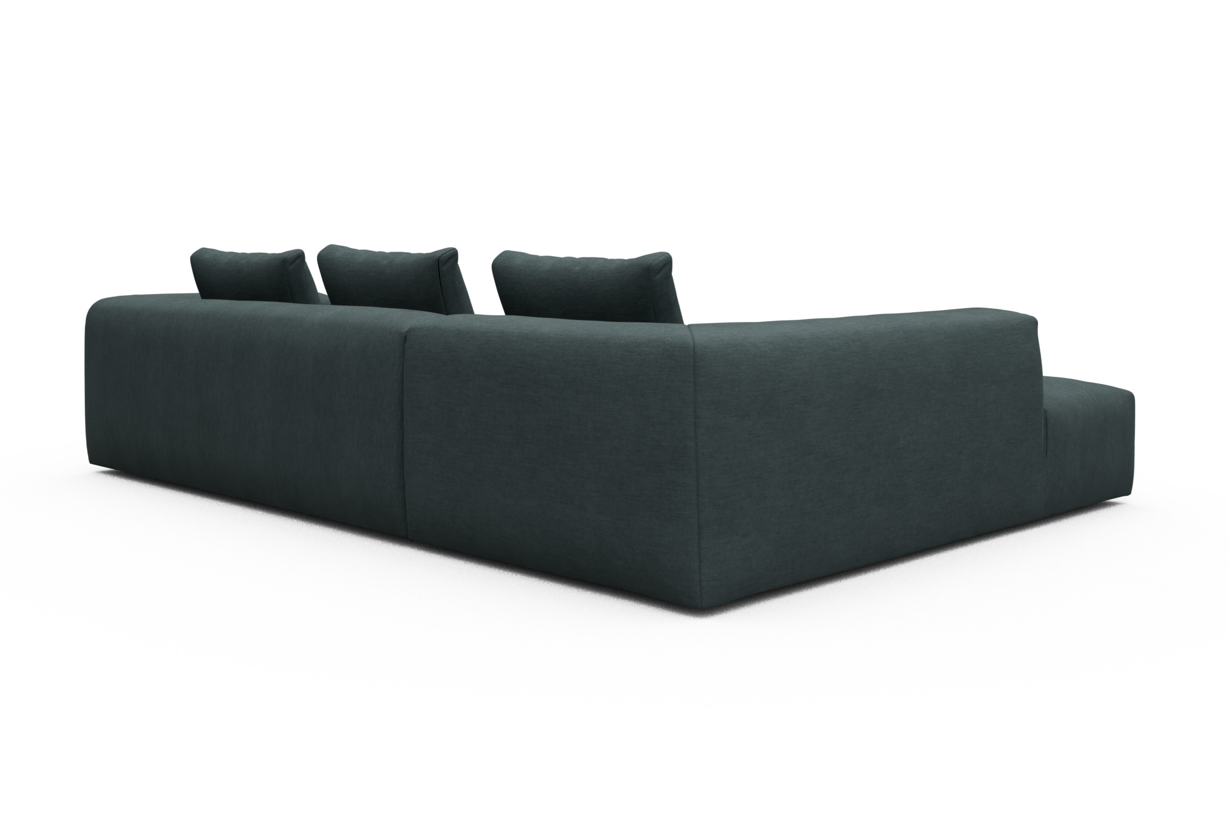 Ecksofa Fred Relax-Ecke links mit 2,5-Sitzer Vivus-Blue