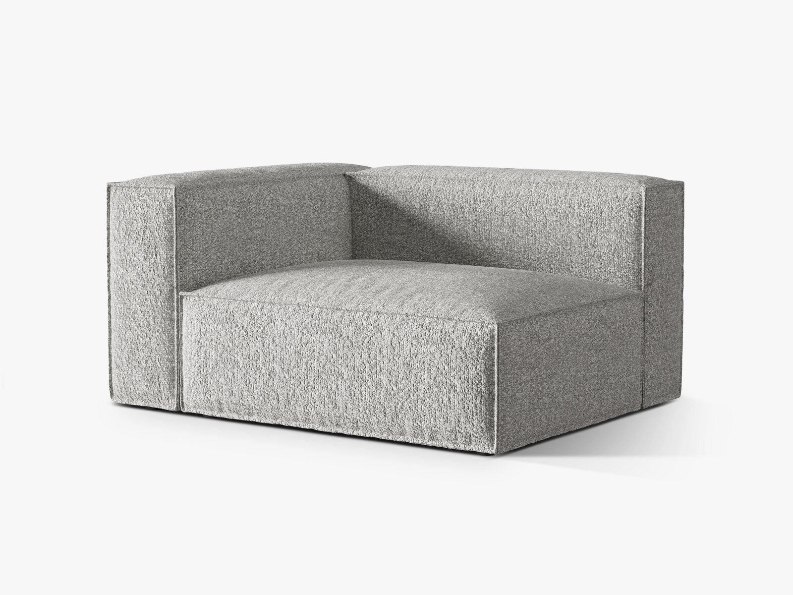 Micadoni Eckmodul Nuria 2-Sitzer Links Boucle Silber