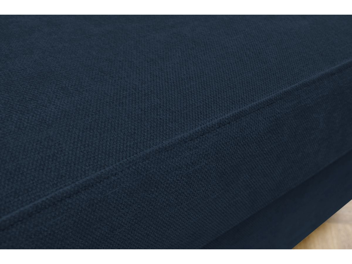 Bobochic Monaco Schlafsofa 3-Sitzer Stoff Dunkelblau, Liegefläche 140 × 190 cm