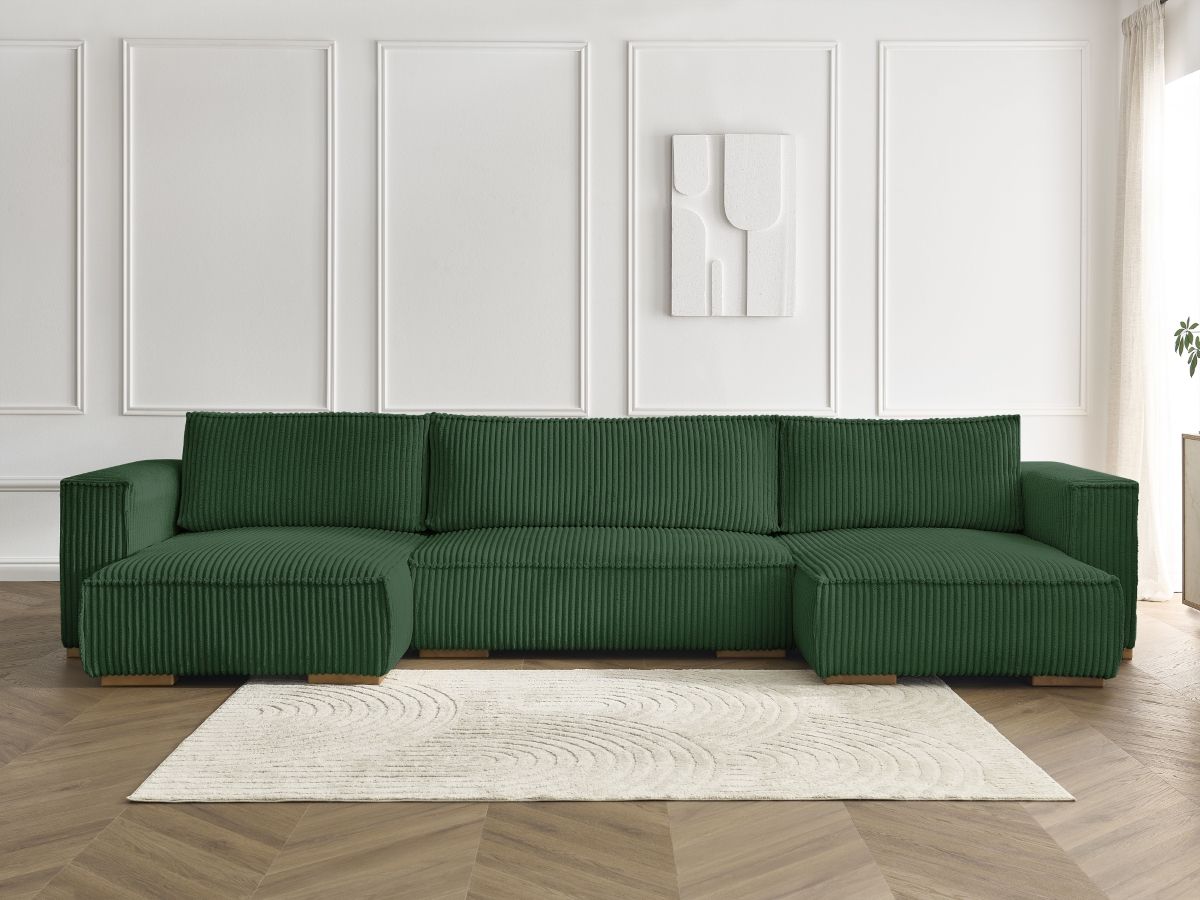 Bobochic Chelsea Wohnlandschaft Breitcord weich Grün