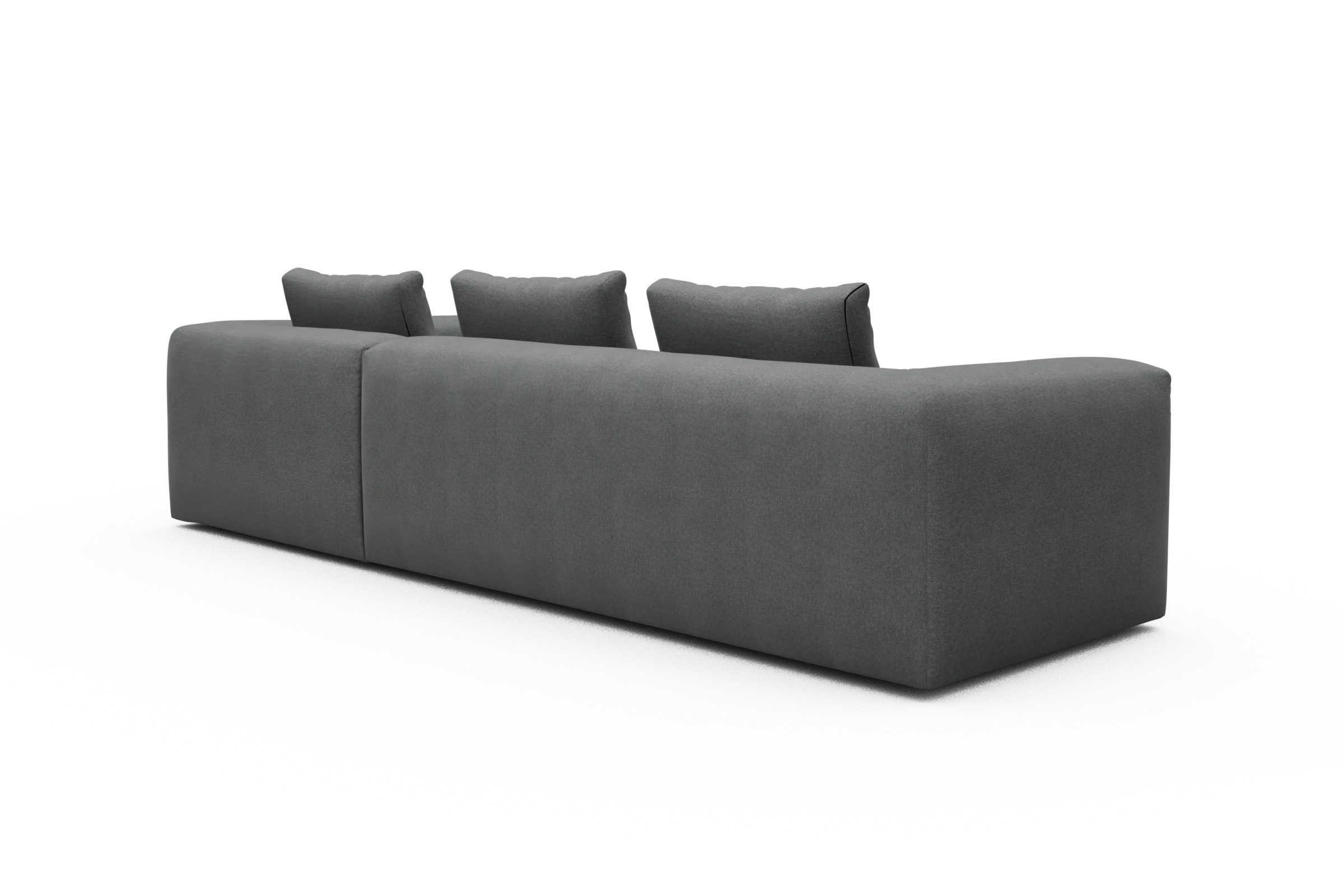 Ecksofa Fred Relax-Ecke rechts mit 2,5-Sitzer Satya-Steel