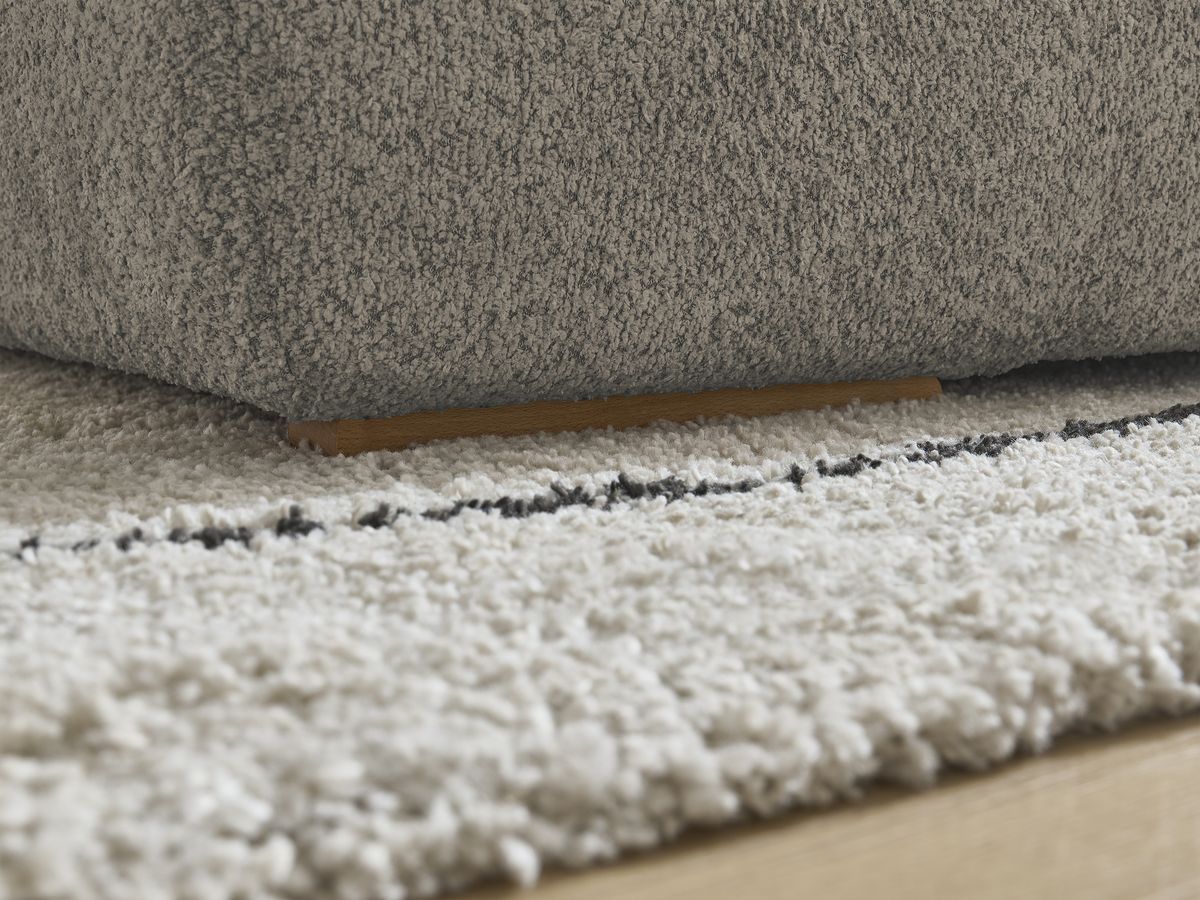 Bobochic Anakin Pouf Bouclé-Stoff Taupe