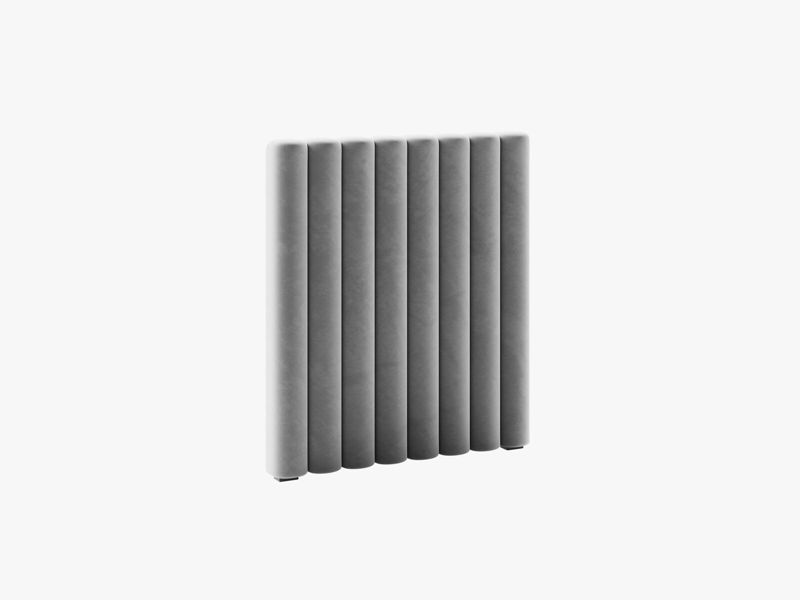 Micadoni Mistero Samtiger Kopfteil 80 cm Samt Paris Grau 80x95