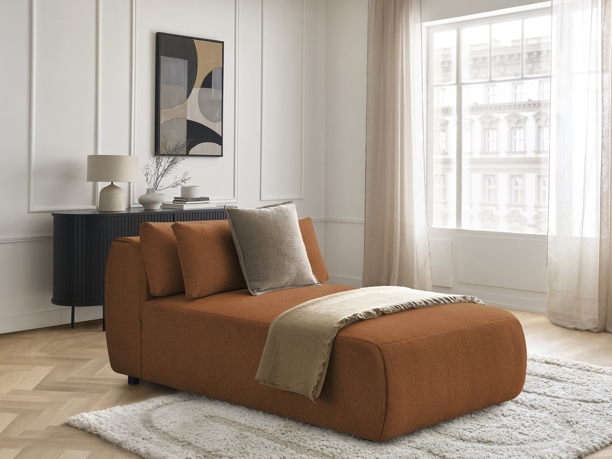 Bobochic Jana Méridienne-Modul Melange-Stoff Orange