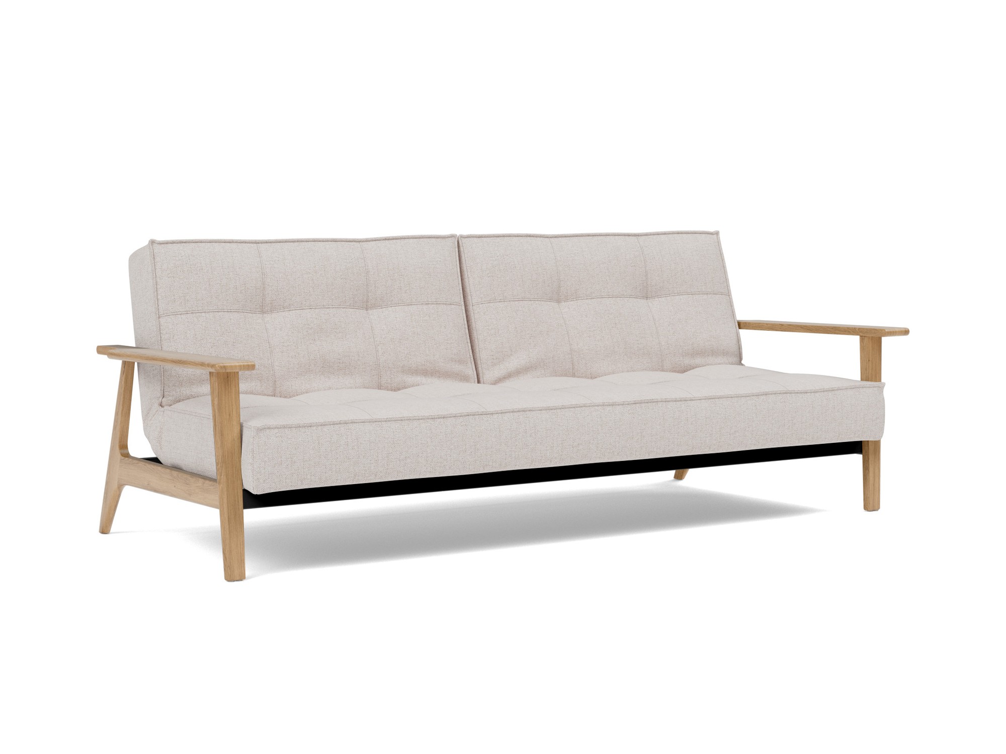 Schlafsofa Splitback Frej Strukturierter Stoff Weda 300-Weda-Sand