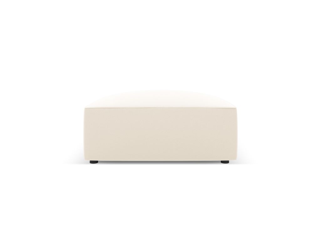 Cosmopolitan Design Pouf Siena Kunstleder Pacifico Helles Beige