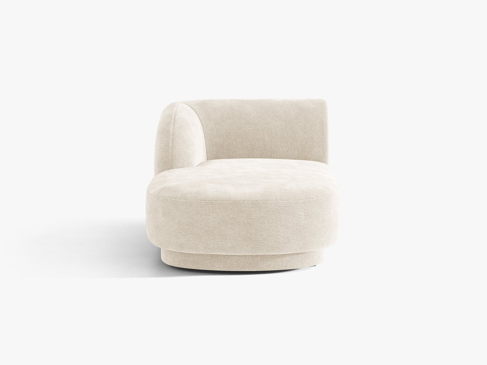 Micadoni Modul Miley 2-Sitzer Links Chenille Eden Elfenbein