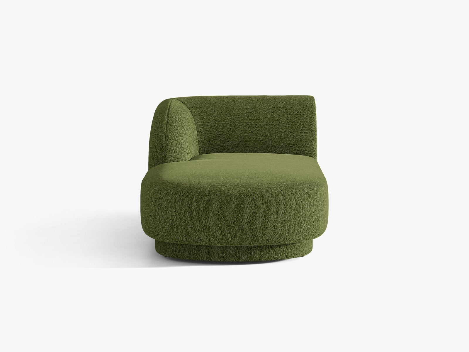Micadoni Modul Miley 2-Sitzer Links Boucle Baloo Dunkel-Olivgrün