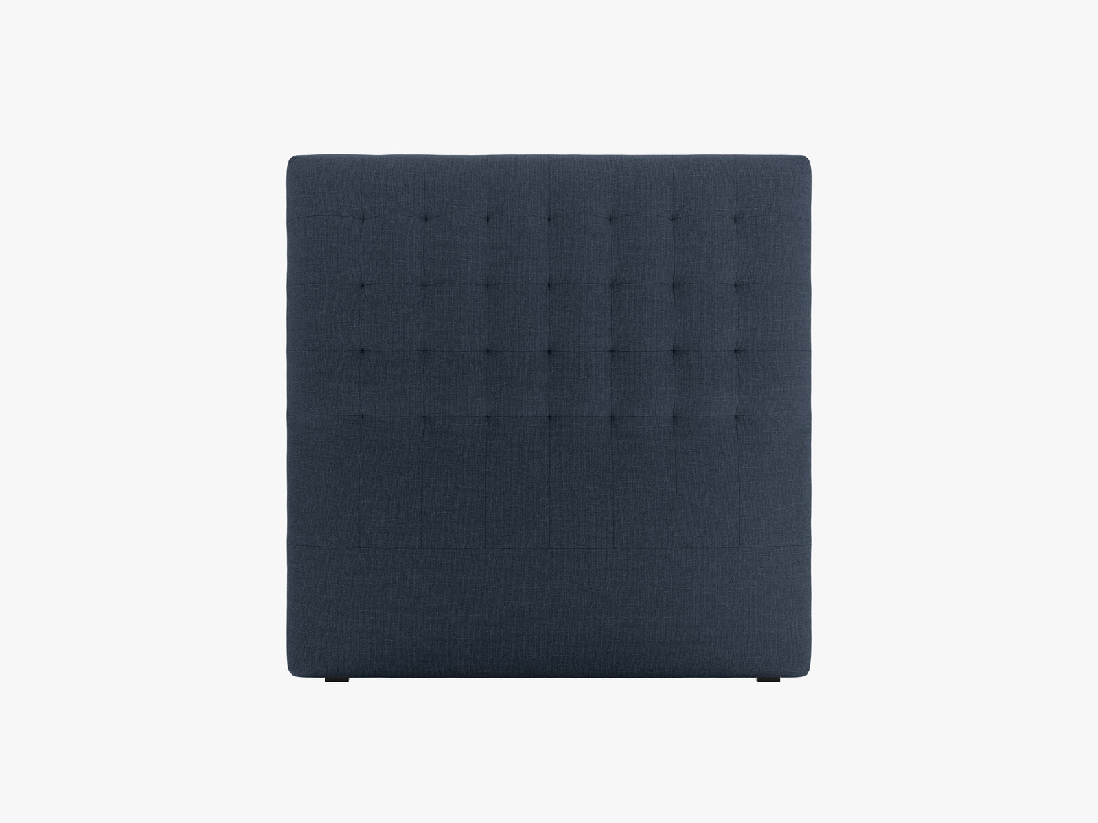 Micadoni Nova Samtiger Kopfteil 120 cm (H 120 cm) Strukturierter Stoff Liberty Marineblau 120x120