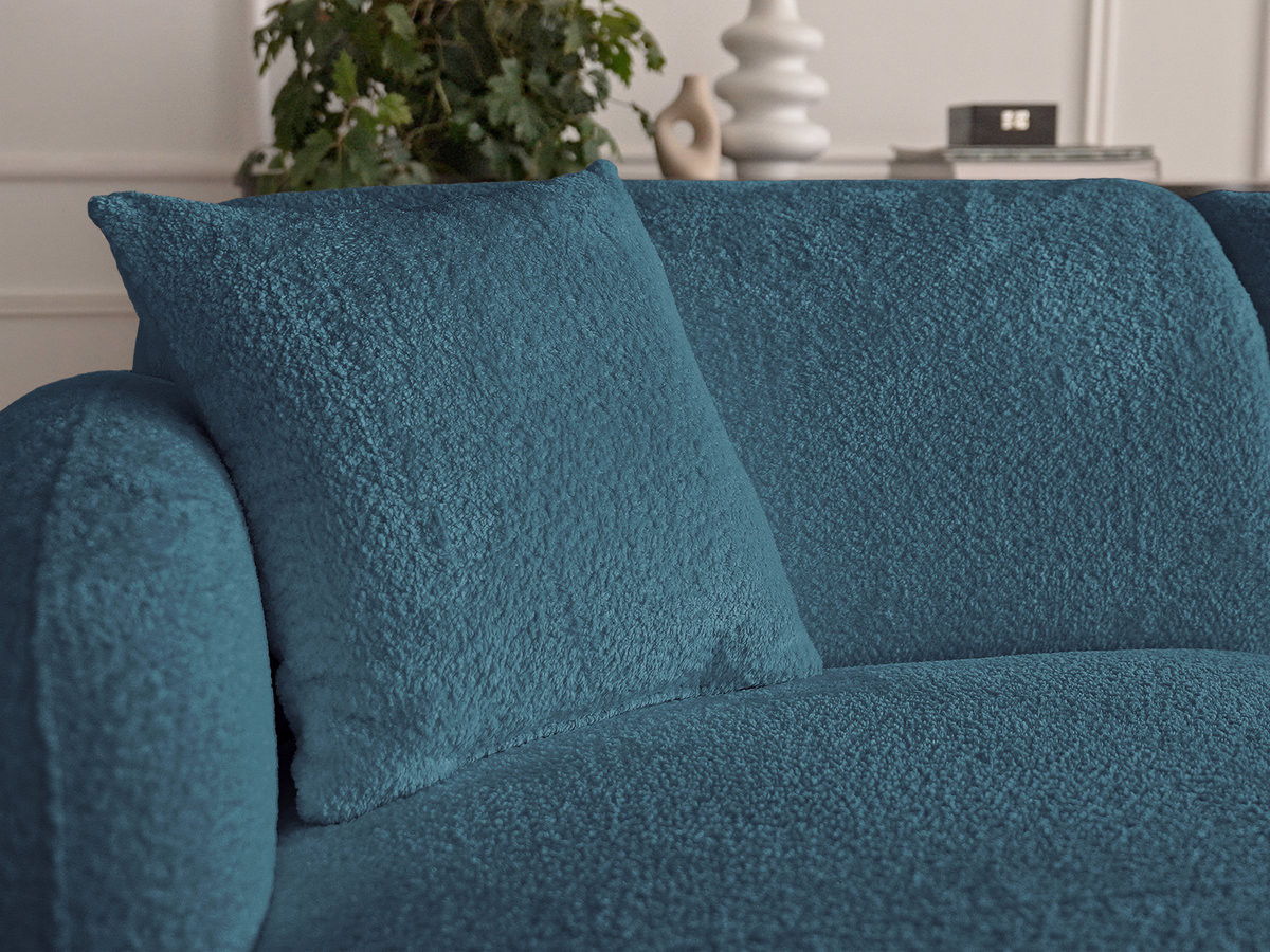 Bobochic Anda Wohnlandschaft Chenille Hellblau Ecke links