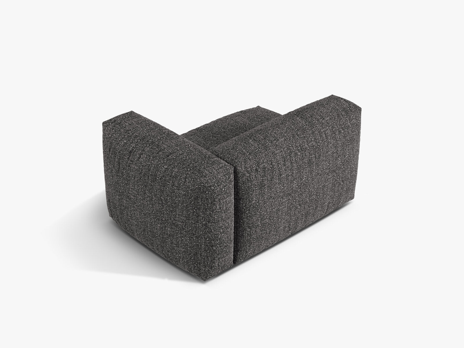 Micadoni Eckmodul Martina 1-Sitzer Rechts Boucle Monet Anthrazit