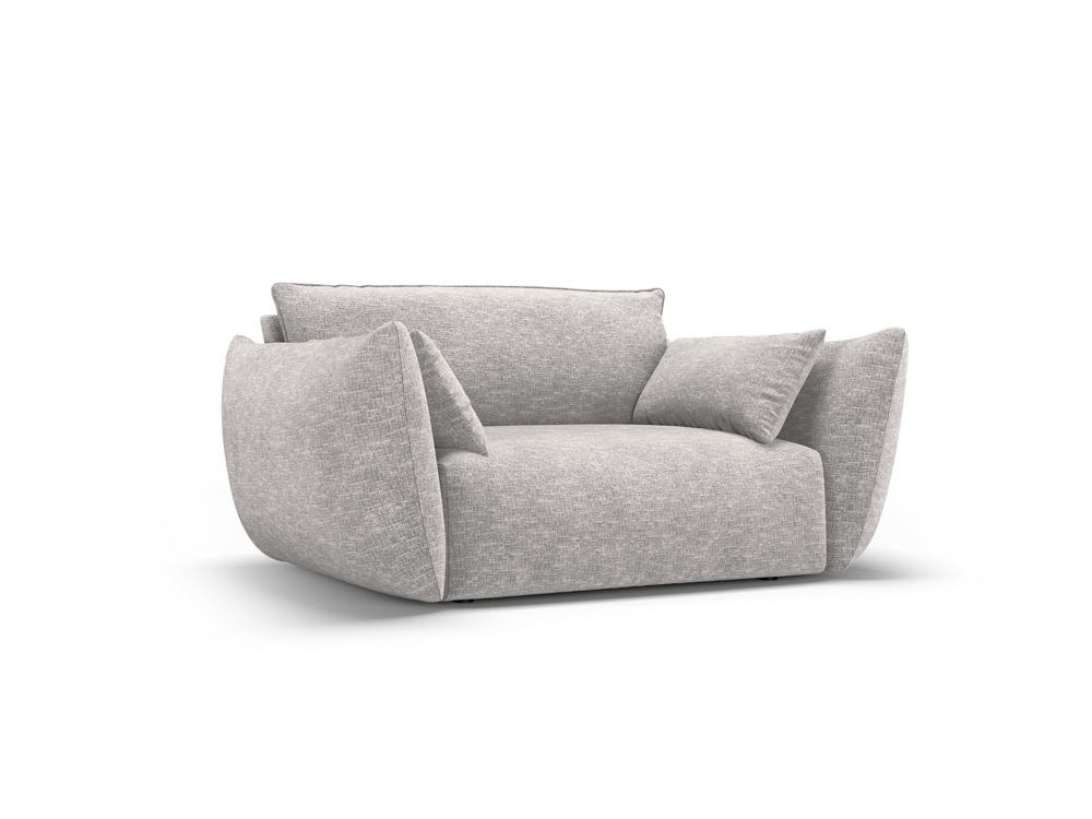 Cosmopolitan Design Sessel Matera Chenille Eden Silber