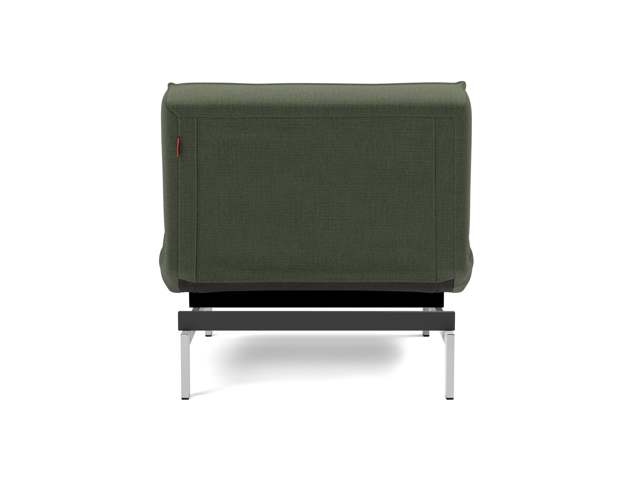 Sessel Splitback Chenille Esina 413-Olive-Green Beine Chrom