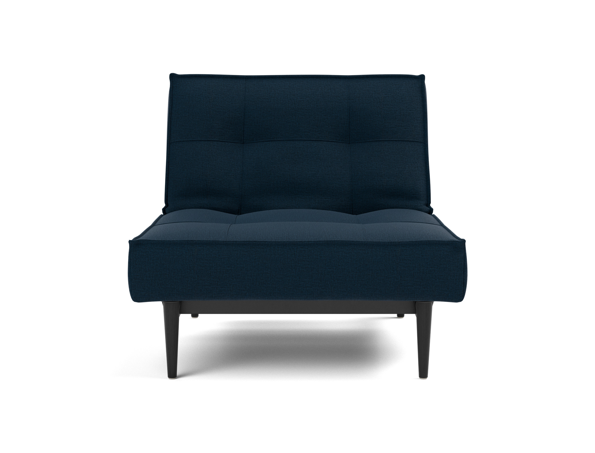 Sessel Splitback Flachgewebe Mixed Dance 528-Blue Beine Styletto Eiche schwarz