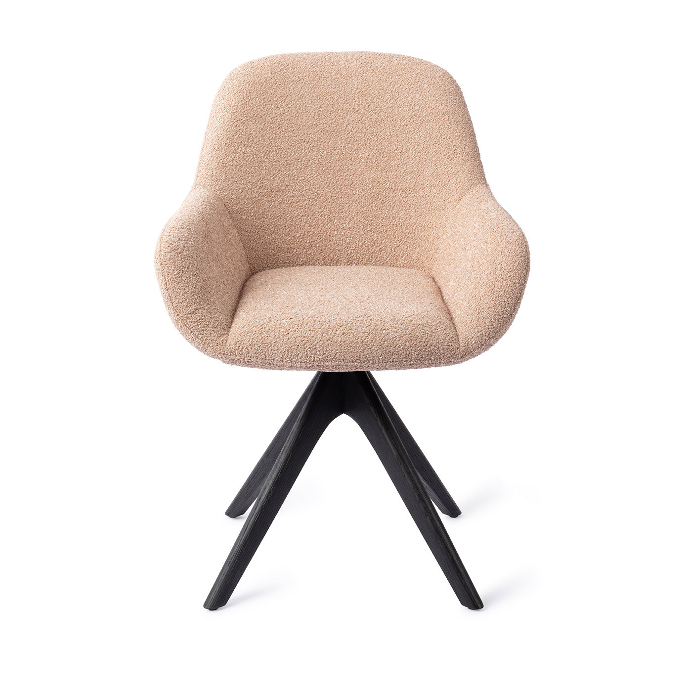 Jesper Home Esszimmerstuhl Kushi Flax Relax Revolve Eiche Schwarz