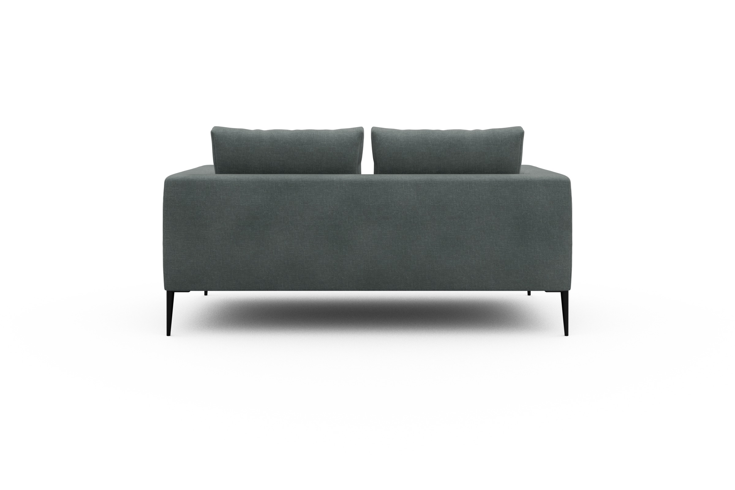 Sofa Paul 2-Sitzer Smooth-Silver-Grey