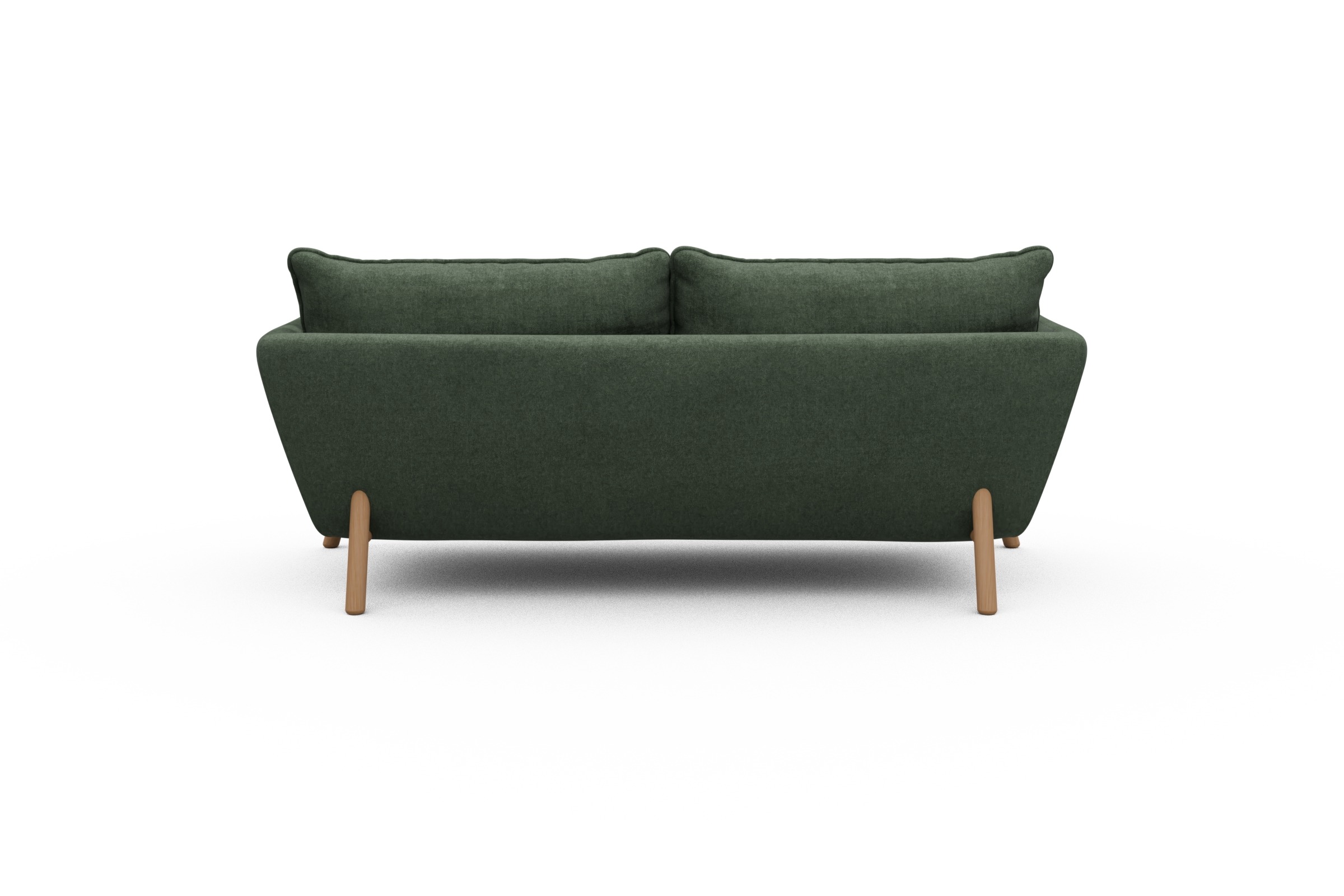 Sofa Emil PREMIUM 2-Sitzer Beinfarbe Eiche Natur Casone-Forest-Green