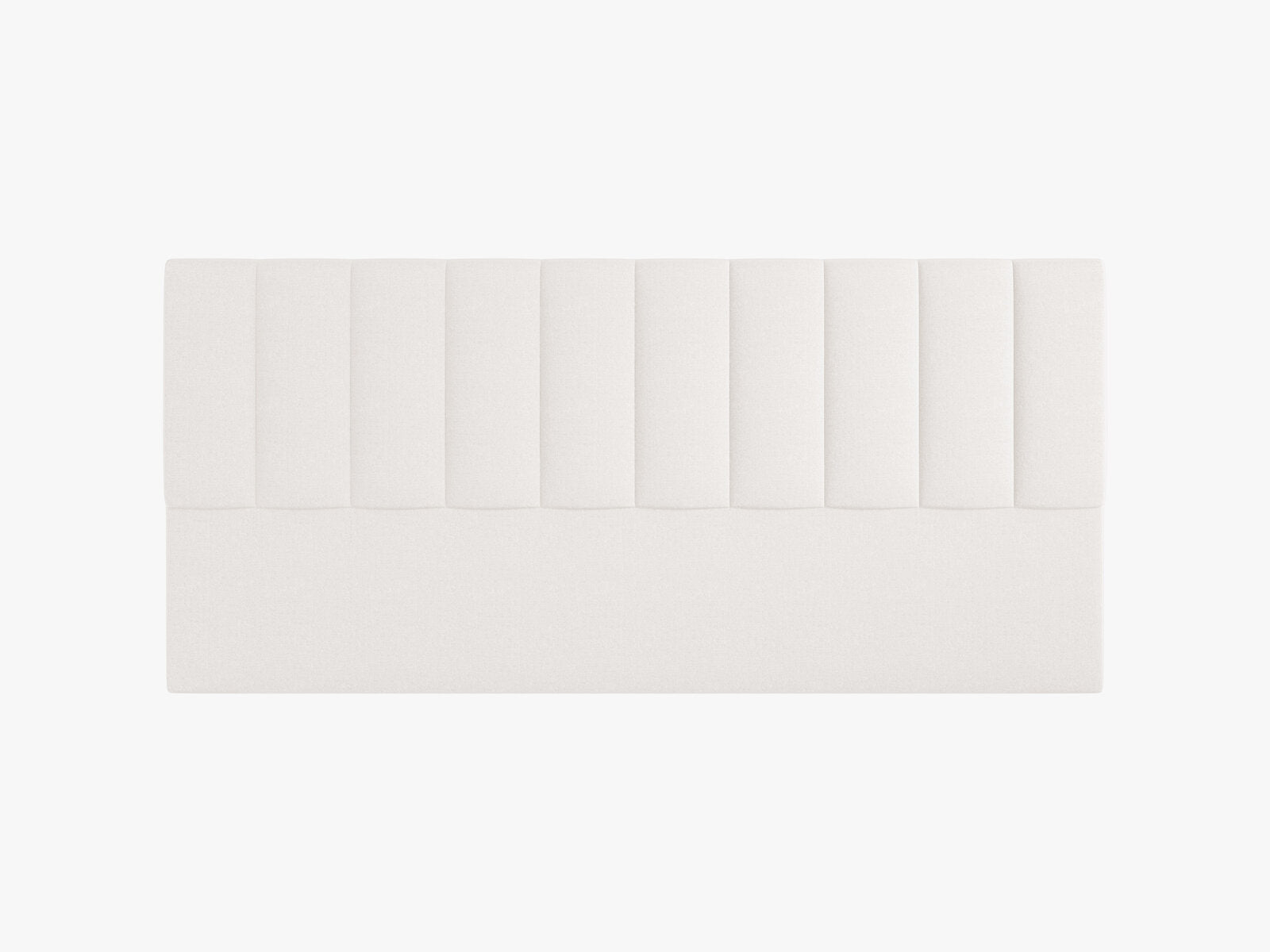 Micadoni Marl Samtiger Kopfteil 140 cm (H 95 cm) Chenille Eden Helles Beige 200x95