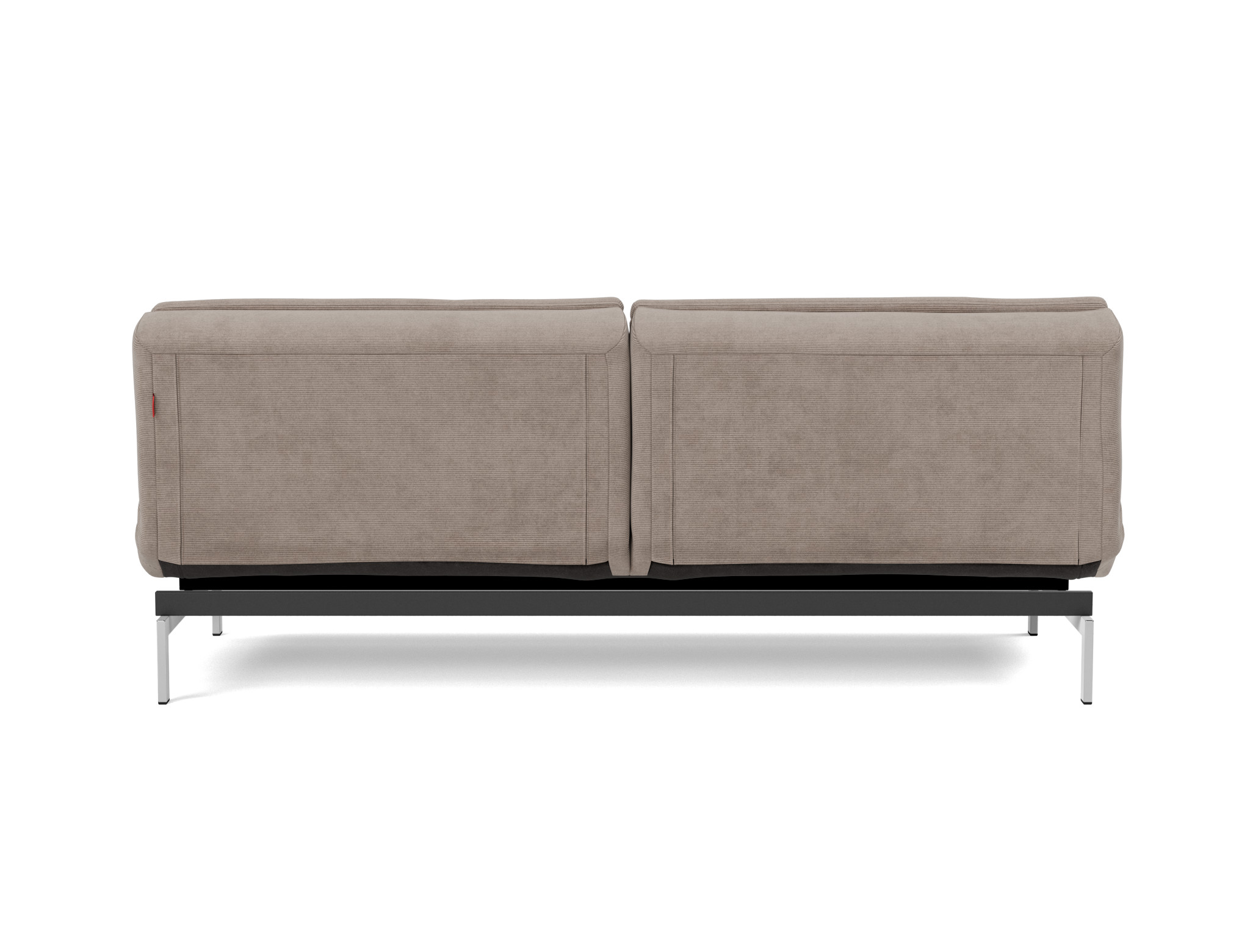 Schlafsofa Dublexo Kord Cordufine 318-Beige Beine Chrom