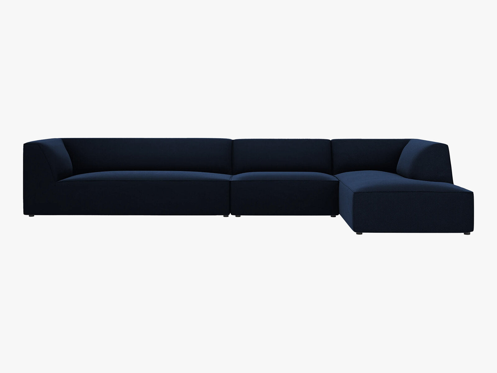 Micadoni Ecksofa Ruby 5-Sitzer Rechts Samt Salvador Königsblau
