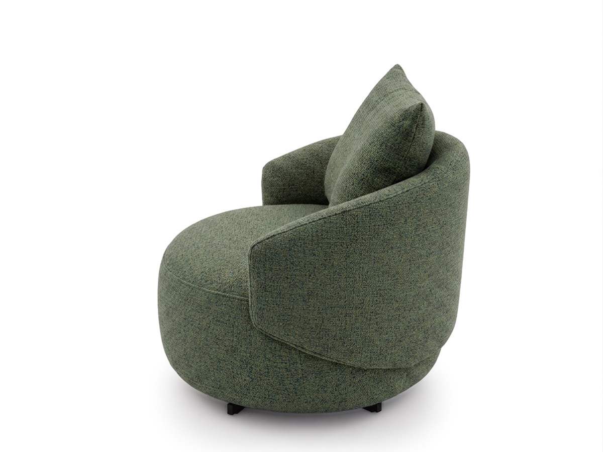 Bobochic Lexie Sessel Melange-Stoff Grün