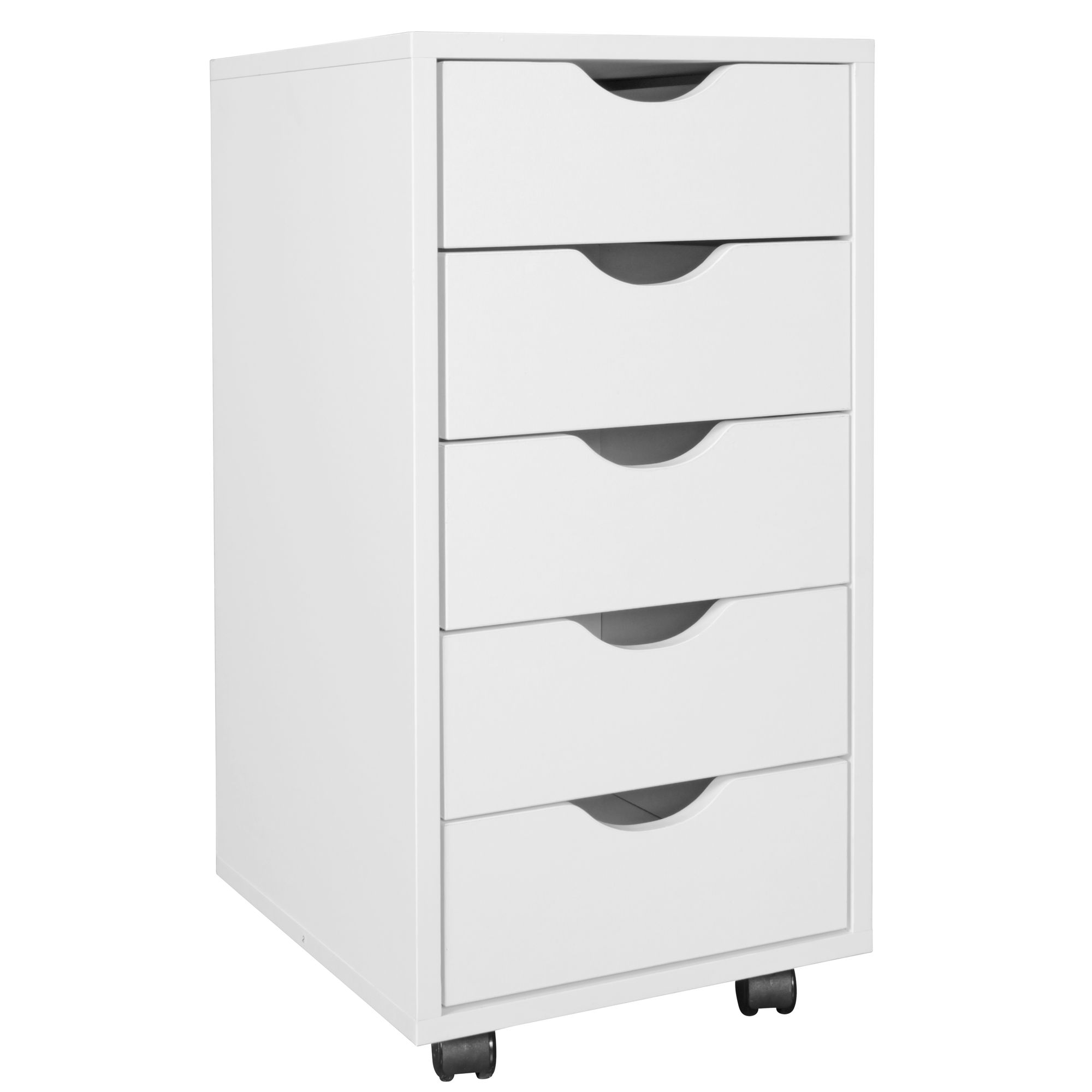 Rollcontainer Ulefoss Weiß 33 × 38 × 64 cm