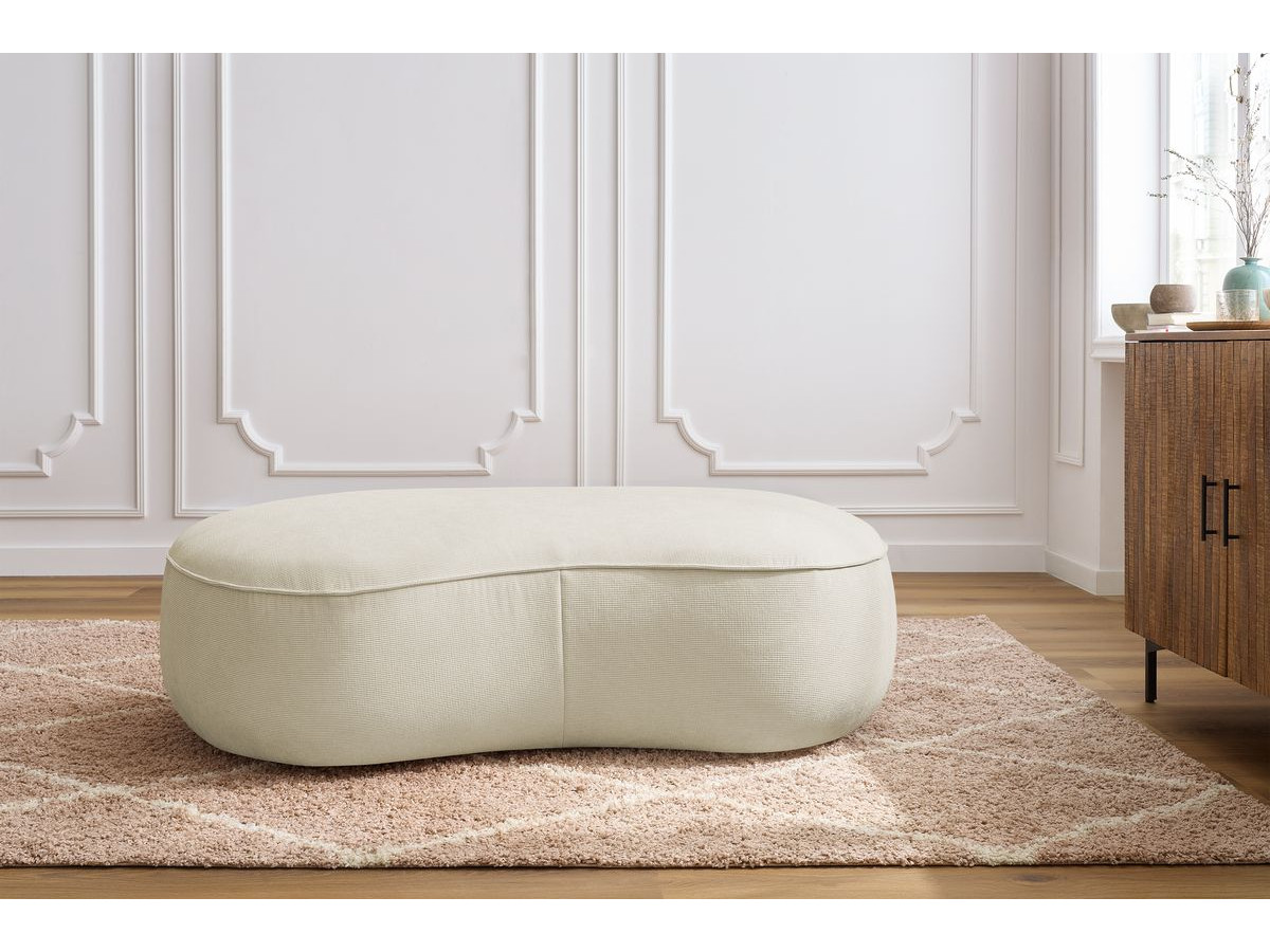 Bobochic Saint-germain Pouf Strukturstoff Beige