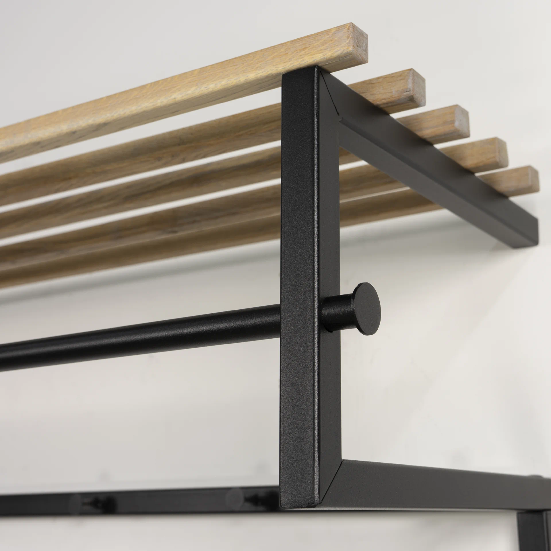Spinder Design RIZZOLI XL (100 cm) Wandgarderobe - Schwarz / Eichen