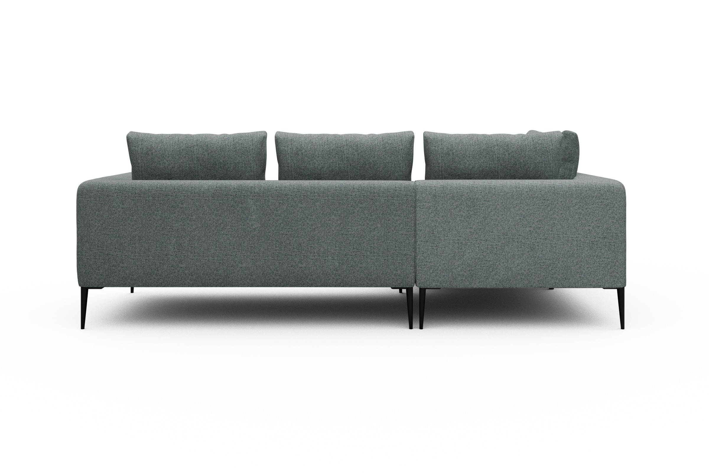 Ecksofa Paul Relax-Ecke links mit 2-Sitzer Casone-Light-Mixed-Green