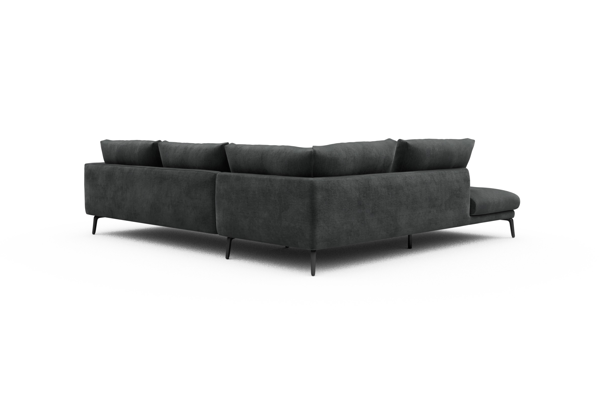 Ecksofa Karl Relax-Ecke links mit 2,5-Sitzer Smooth-Deep-Warm-Grey
