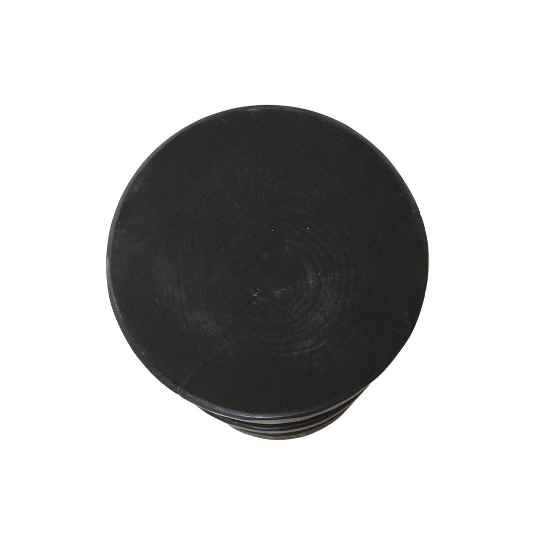 Raw Materials Forma Barhocker aus Teakholz Totoma schwarz