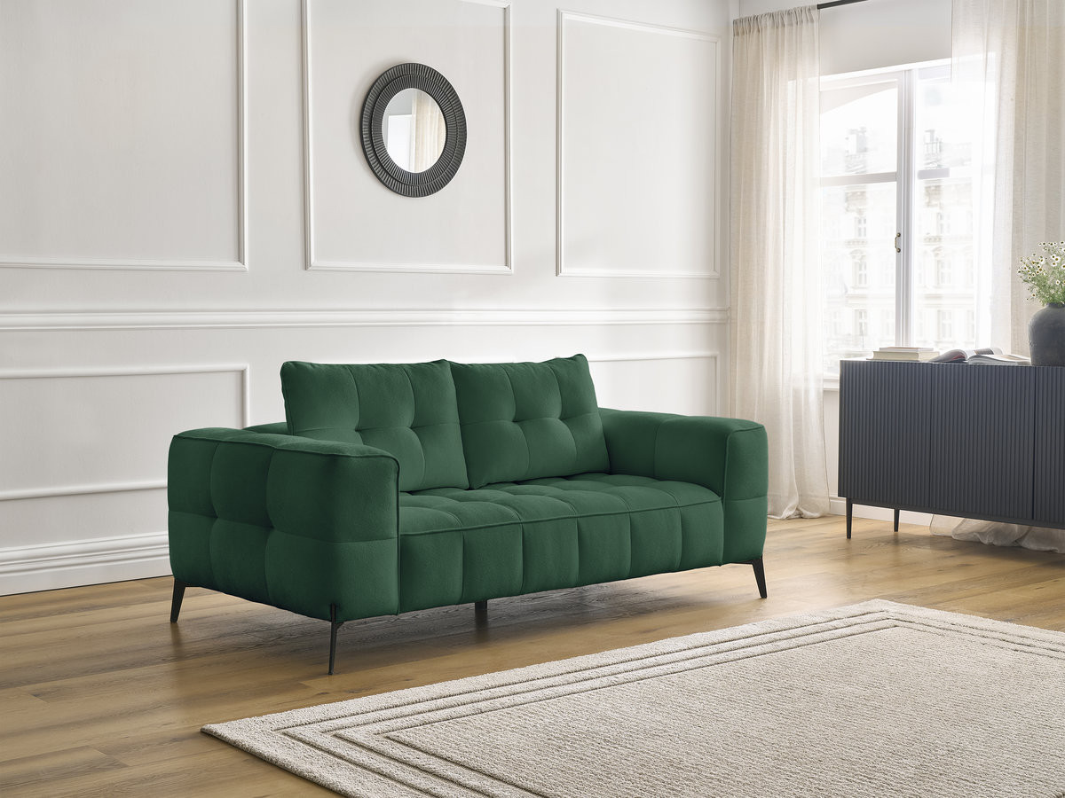 Bobochic Anis Sofa 2-Sitzer Strukturstoff Grün