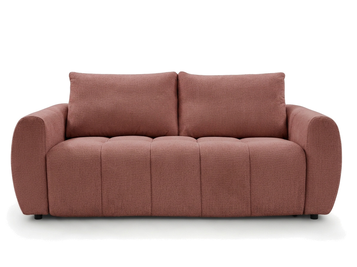 Bobochic Fuji Schlafsofa 3-Sitzer Stoff Rot