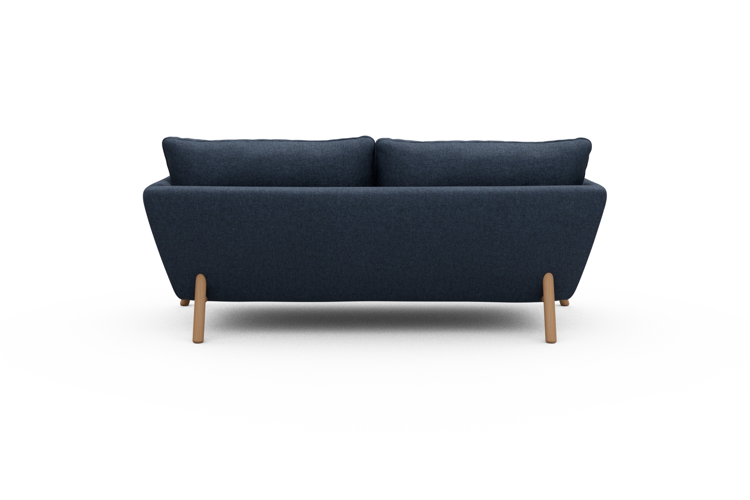 Sofa Emil 2-Sitzer Beinfarbe Eiche Natur Sama-Deep-Blue