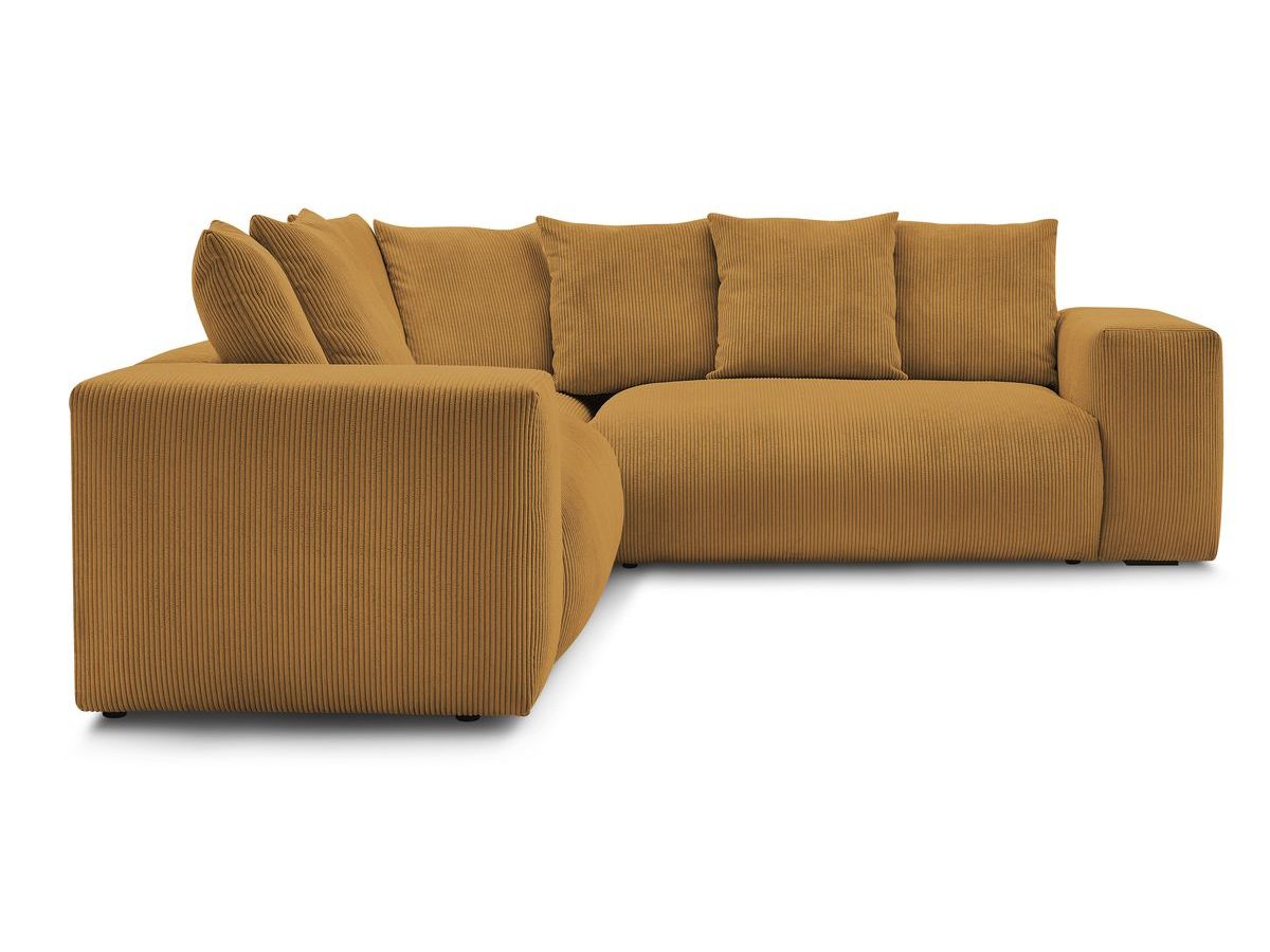 Bobochic Voltaire Ecksofa 268 × 214 cm Cordsamt Gelb Ecke links