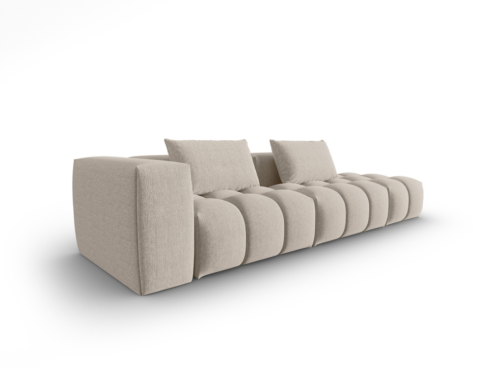 Cosmopolitan Design Sofa Verona 4-Sitzer offen Strukturierter Stoff Sorella Sand Rechts