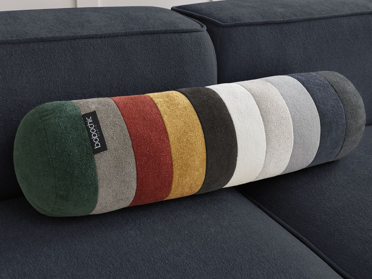 Bobochic Zephyr Sofa 2-Sitzer Strukturstoff Dunkelblau