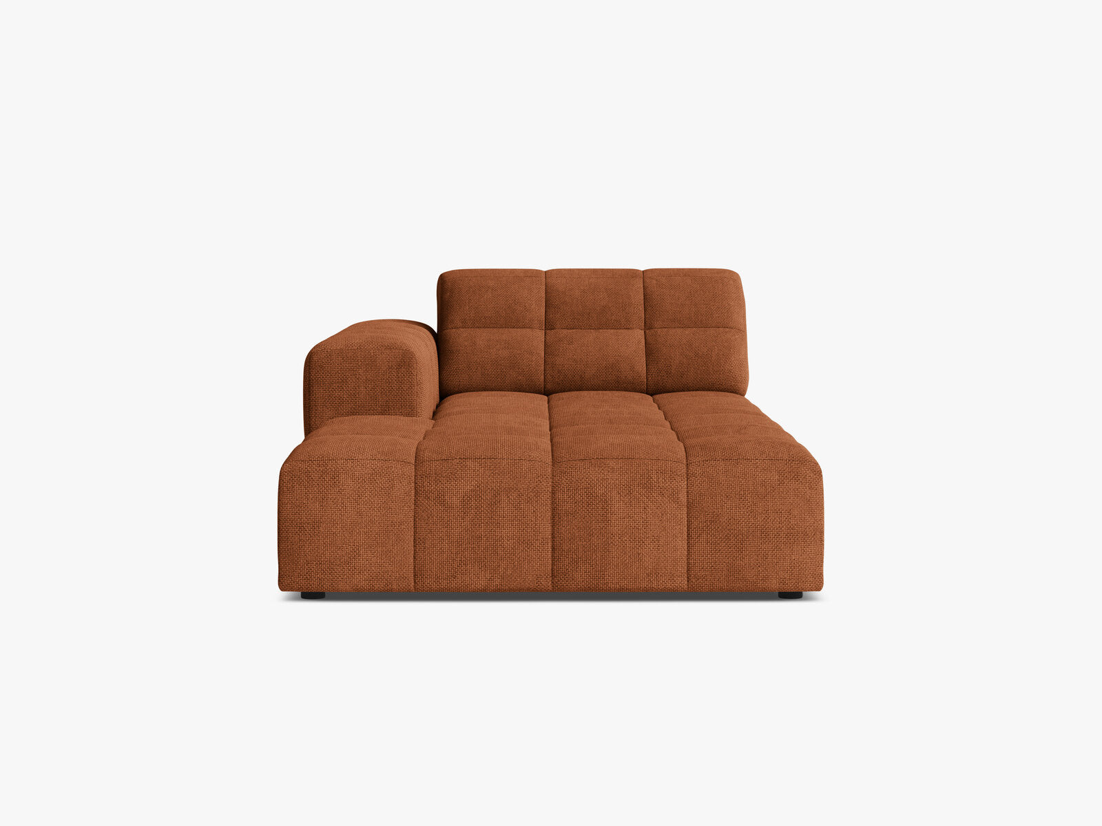 Micadoni Jennifer Chaiselongue Links Chenille Eden Ziegel