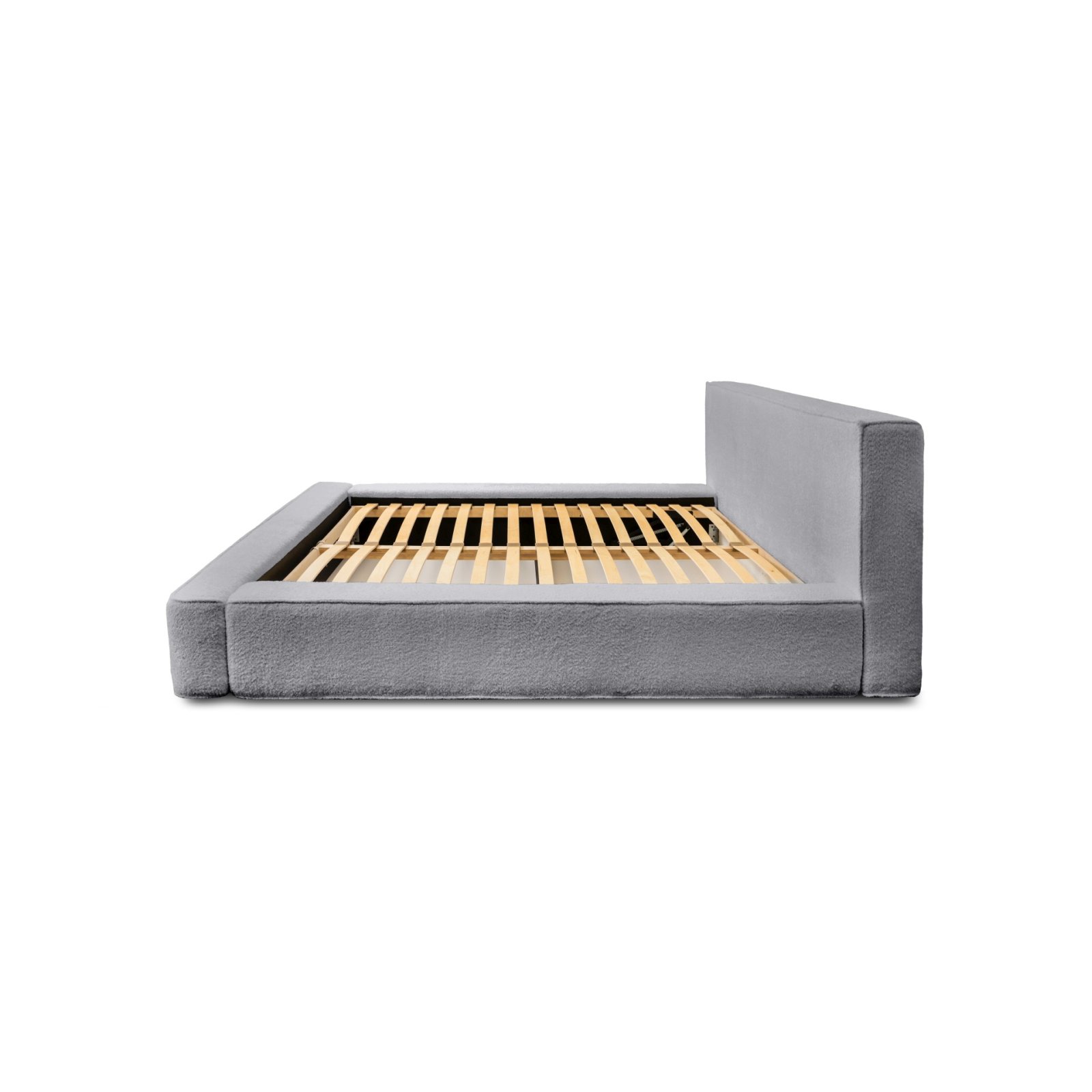 Polsterbett Delano Boucle 160x200 mit Holzrahmen Euphoria 17 Dove