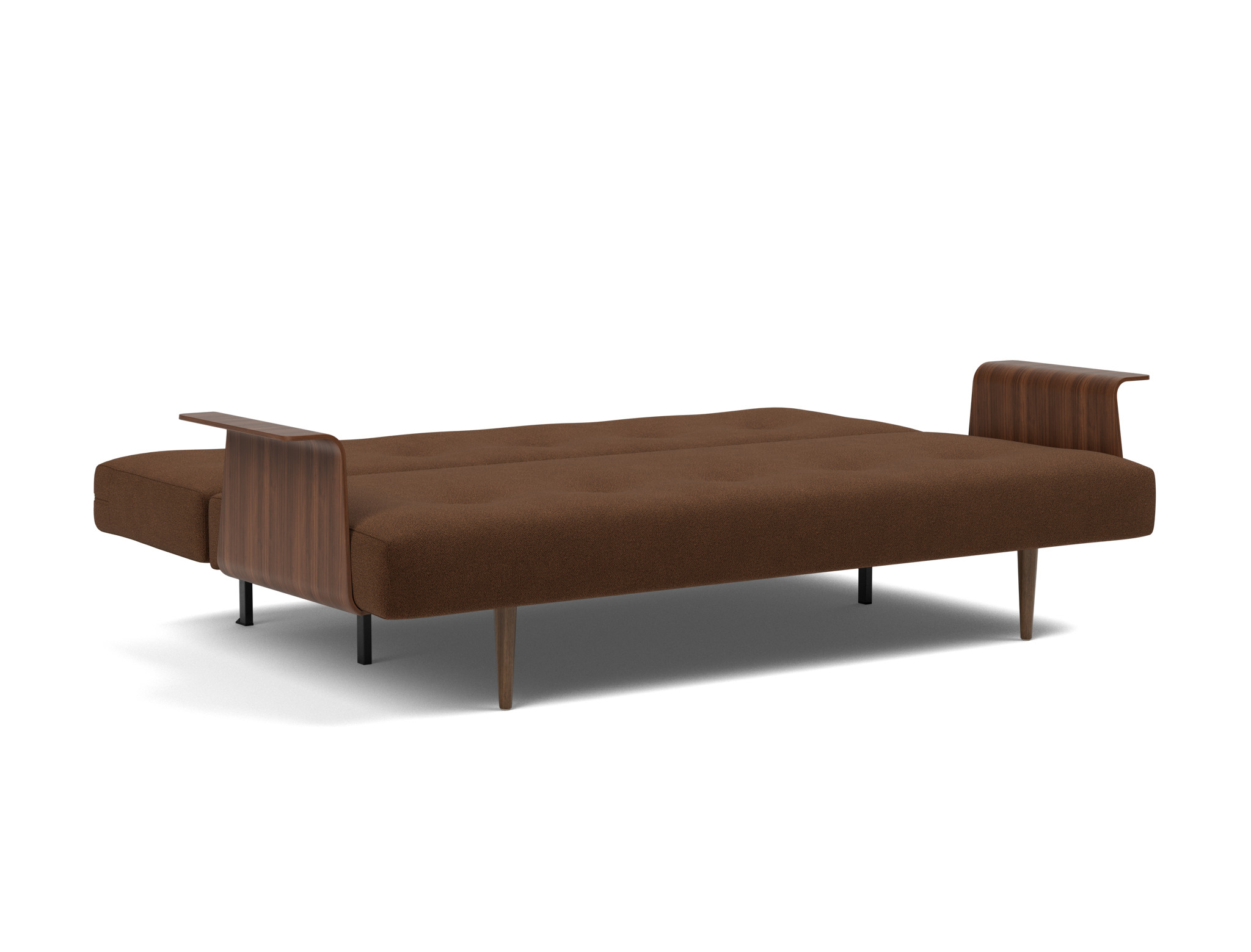 Schlafsofa Recast mit Armlehnen Strukturierter Stoff Taura 359-Cappuccino