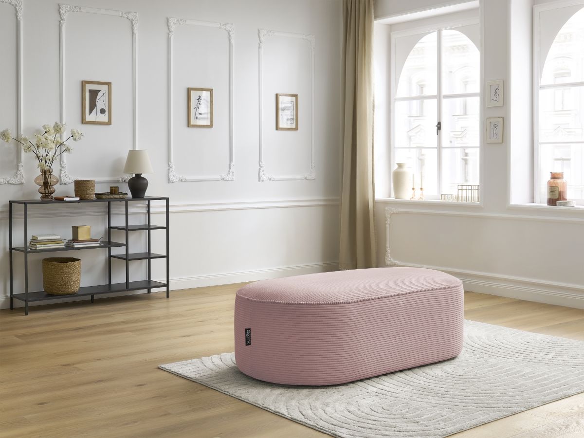Bobochic Rousseau Pouf Cordsamt Violett