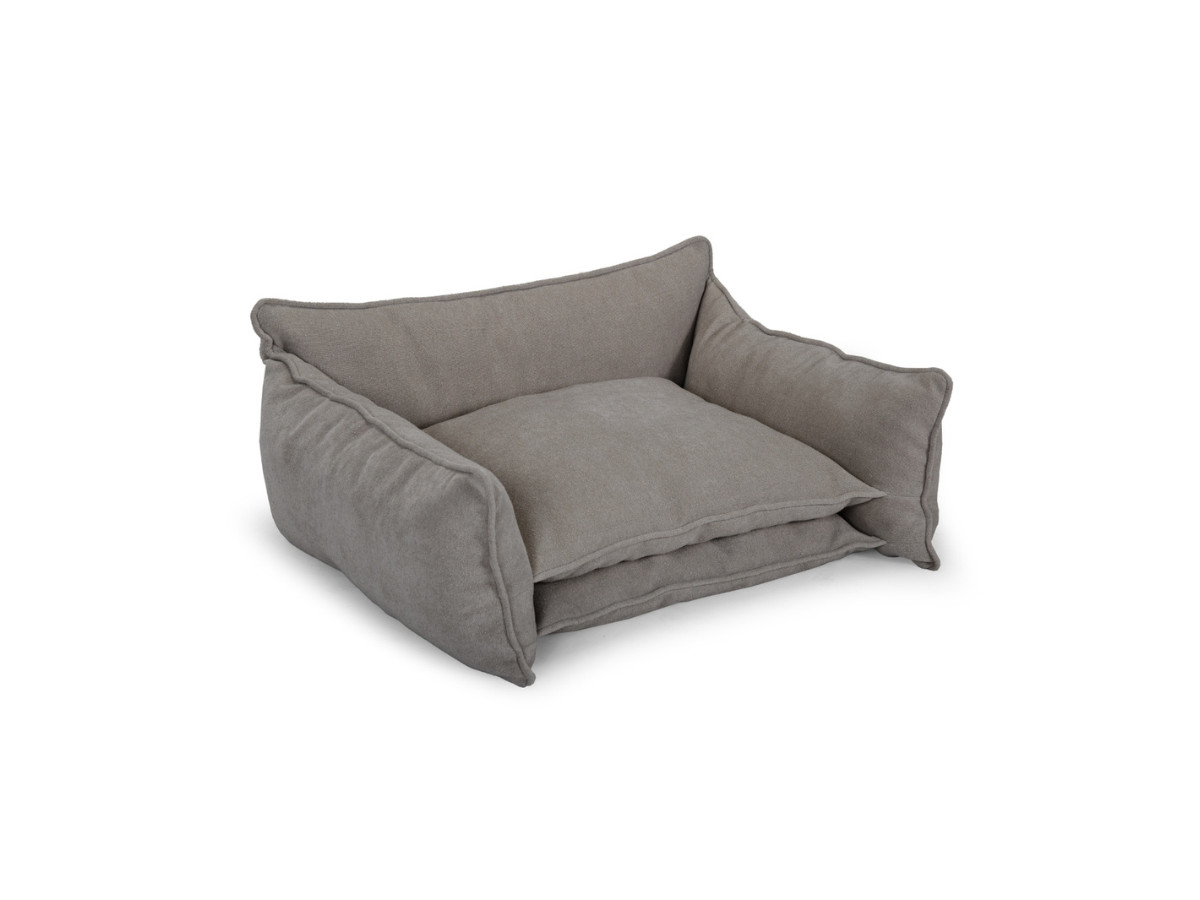 Bobochic Pluto Hundekorb Strukturstoff Taupe, Größe XL (100 cm)