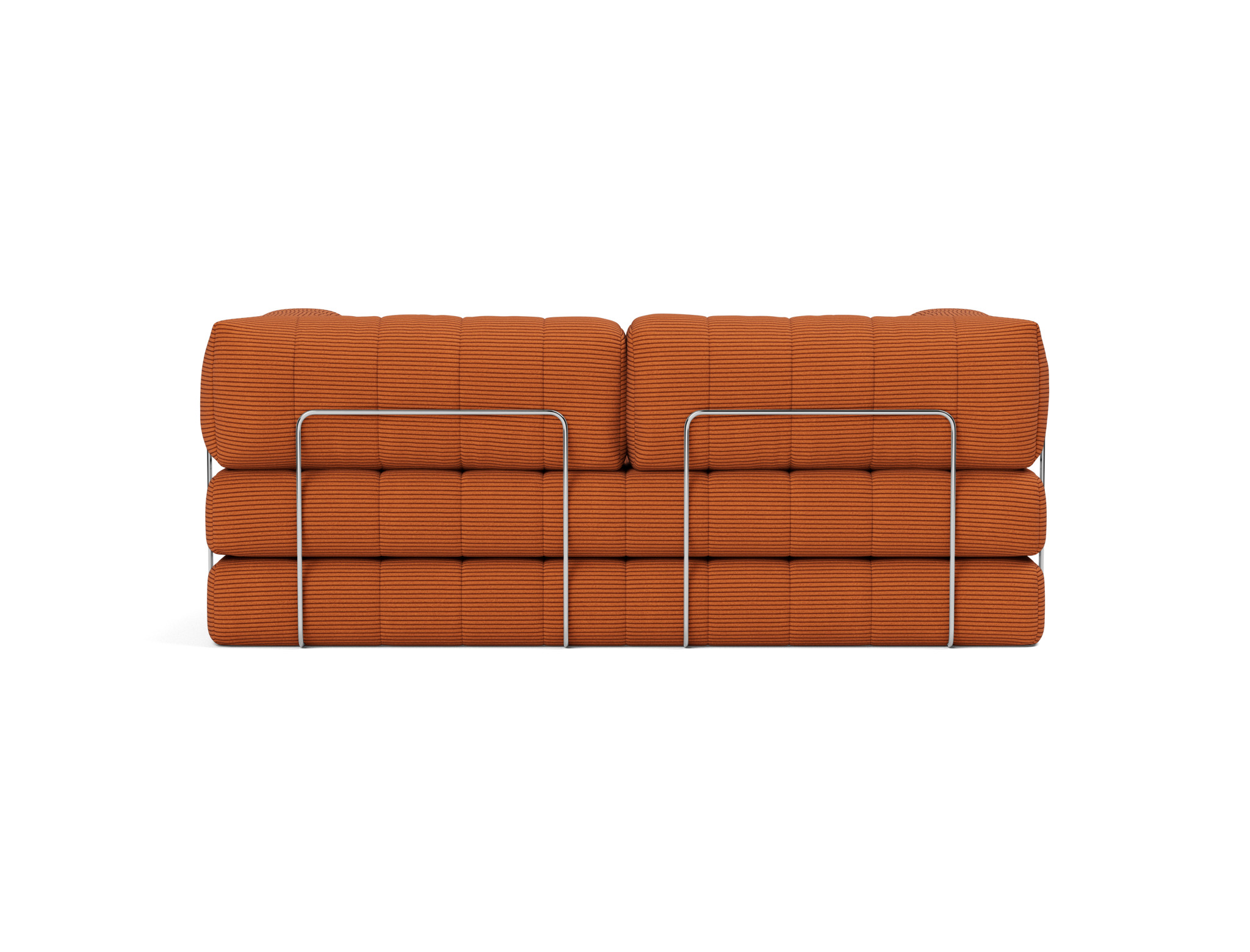 Schlafsofa CozyPad mit Armlehnen Kord Corduroy 595-Burnt-Orange