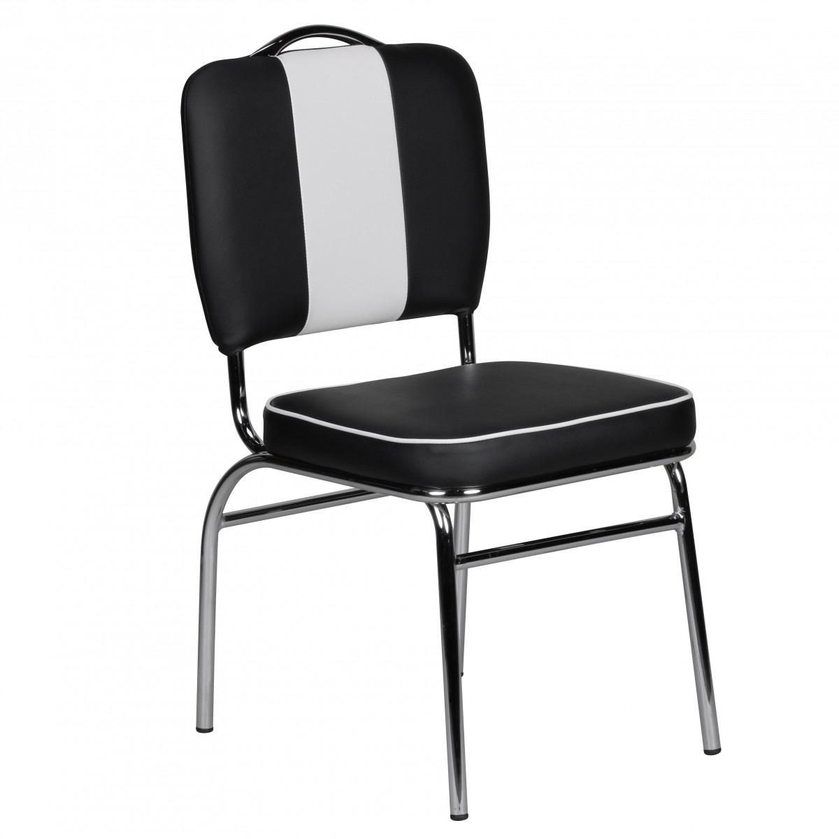 Esszimmerstuhl Eldey Kunstleder Schwarz